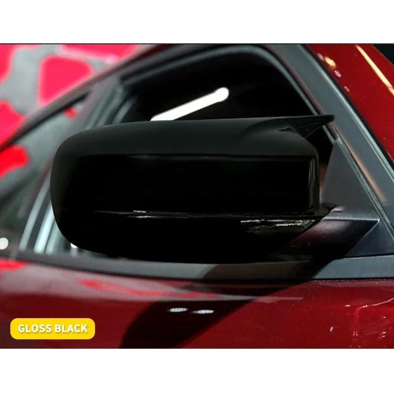 For Dodge Charger SRT 2011-2025 & Chrysler 300 2011-2019 Side Mirror Cover Caps Glossy Black Car Exterior Accessories