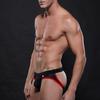 Men Briefs Low-rise U-Convex Patchwork Color Thong Breathable Mesh Hip Lifting Fine Stitching Underwear