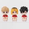 Adorable Q Version Sitting Figure Of Hinata Shoyo Pvc Volleyball Boy Doll For Collectors