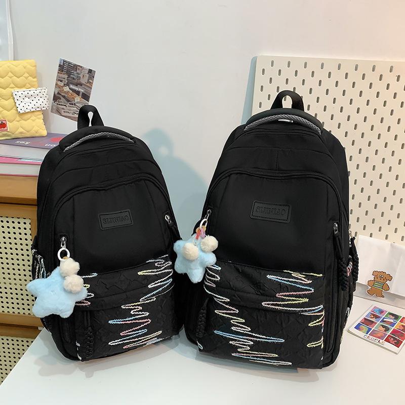 Korean version of the new small fresh and cute large-capacity backpack for junior high and high school students school bag women's ins niche backpack