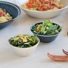 Minoru Pottery Mino Ware Albee 105-Pack Bowl Set (2 Colors, Navy and Beige) with Lids