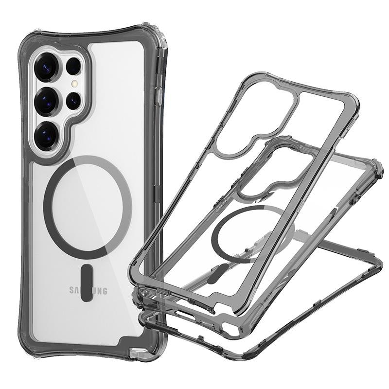 New for Samsung S25 ULTRA Magnetic Transparent 3-in-1 Phone Case