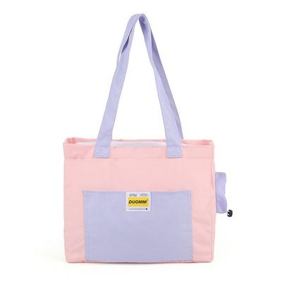 Pastel Pet Pet Color Matching Canvas Carrying Bag, Pink, FREE, 1 Piece, Korean Pet Shampoo