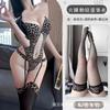 Sexy Leopard Print Bodysuit With Chest Pads Uniform Pure Desire Nightwear Set Women Rompers Clothing Body Suits Fashion Fzn8