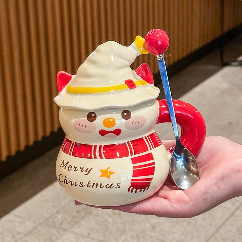 

Cute Snowman Ceramic Mug - Christmas Gift for Best Friend, Mom, or Wife Standard