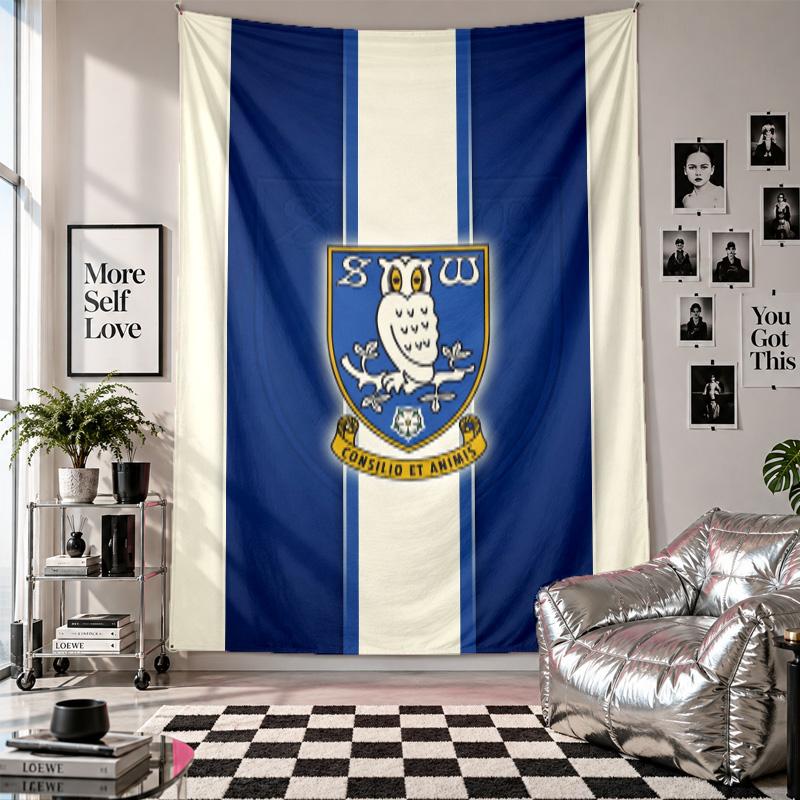Sheffield Wednesday Wall Tapestry Home Decor Wall Hanging Cloth for Bedroom Living Room Background