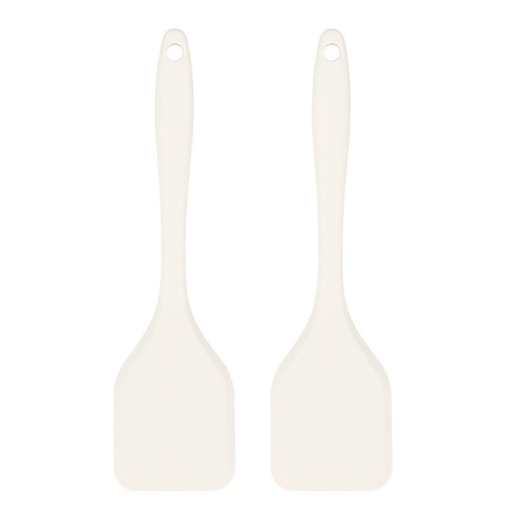 Pack of 2 Durable Silicone Cooking Tool High Temperatures Resistant Spatula Easy To Clean Essential Kitchens Utensils