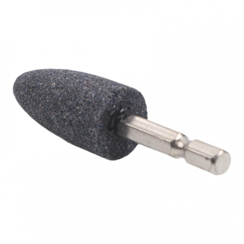 Grinding Head Hexagonal Shank Brown Corundum Abrasive Rotary Accessory