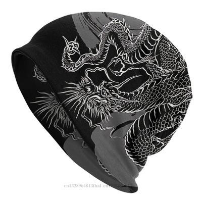 Bonnet Hats Japanese Art Tattoo Unisex Women's Thin Hat Japanese Dragon Autumn Spring Warm Cap Hip Hop Skullies Beanies Caps