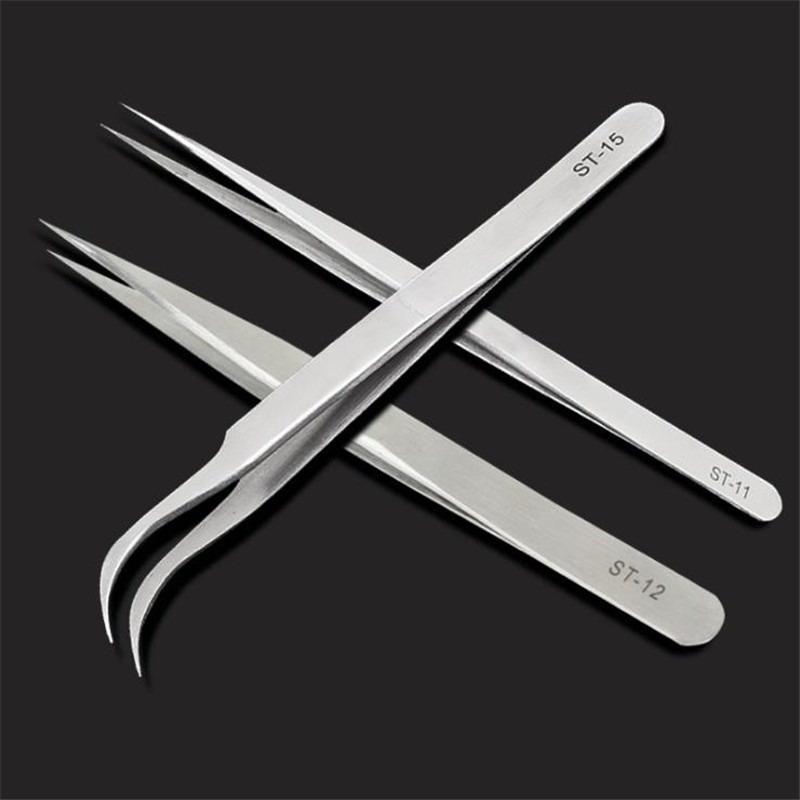 1pc Eyebrow Tweezer False Eyelash Extension Tools Hyperfine High Precision Anti Acid Tweezers
