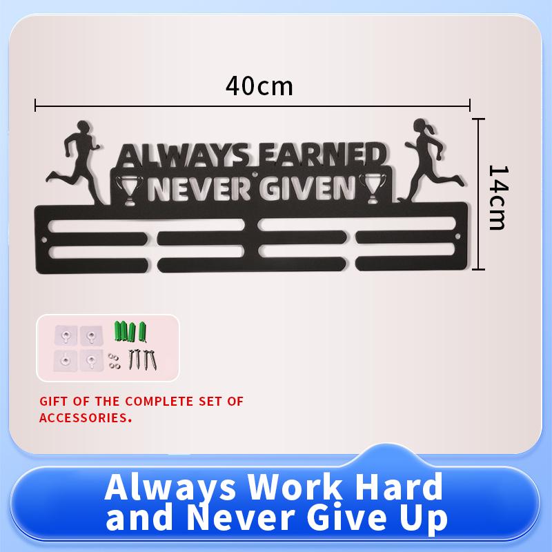 Factory Direct Custom Large Wall Hanger Metal Medal Display Rack for Bulk Medals & Awards Storage
