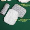 Dafurei 5-Pack Double-Layer Thickened Dish Cloths, Absorbent Silver Fiber Cotton Gauze Dishwashing Scrubbers and Pot Cleaning Cloths