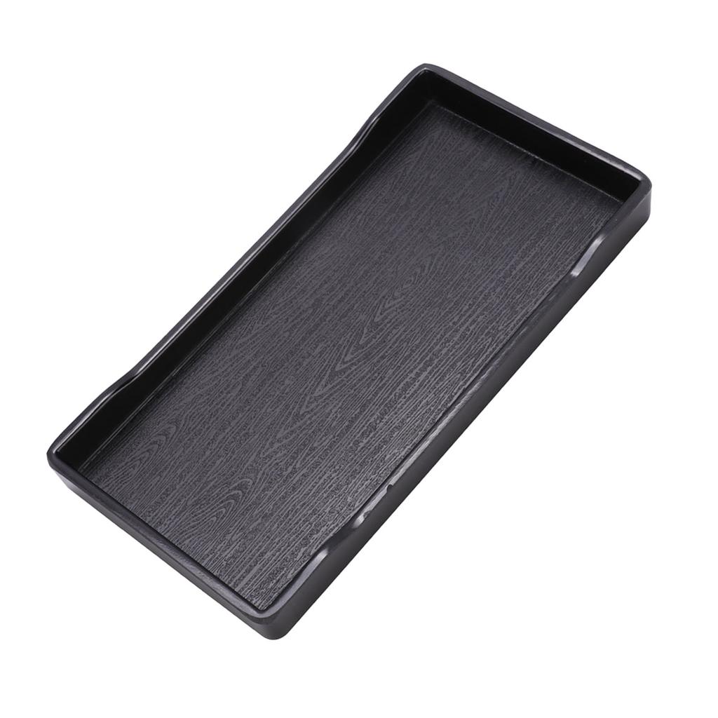 Plastic Anti Slip Climb Pet Tortoise Chameleon Lizard Square Drinking Food Feeder Dish(Black)