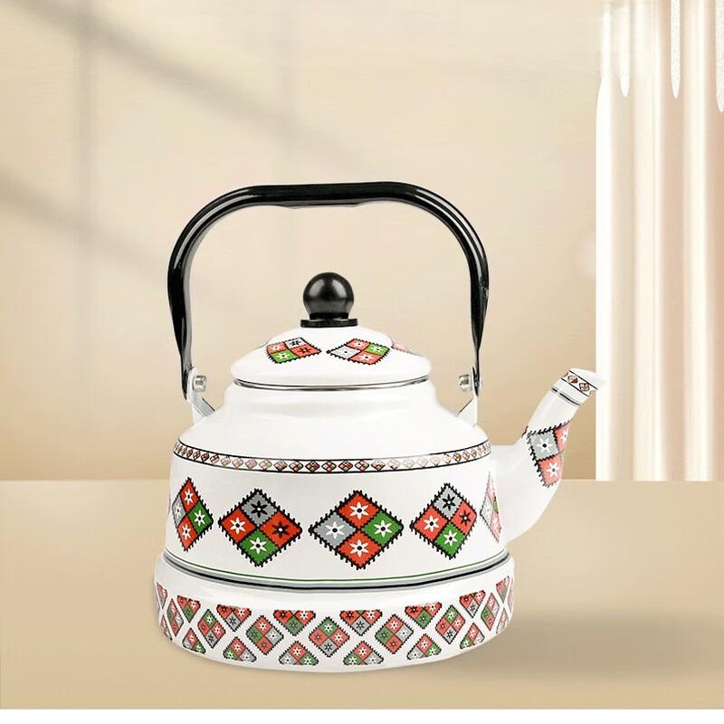 Эмалированный чайник-колокольчик Shangqi со стальной ручкой