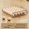 Double-Layer Transparent Egg Storage Drawer for Refrigerators