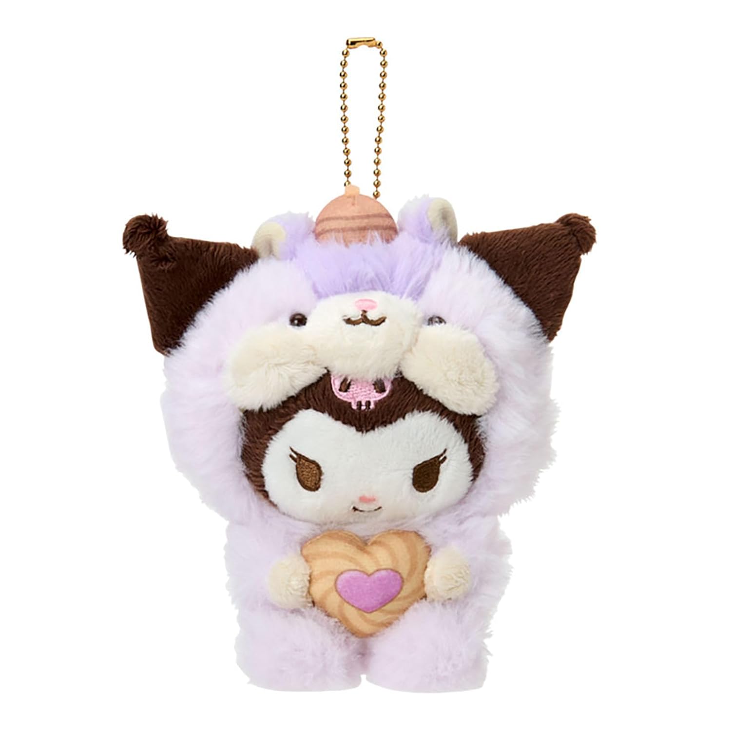 Sanrio Mascot Holder (Risu Mofumofu) Kuromi Suitable Ages 6 Up 653632