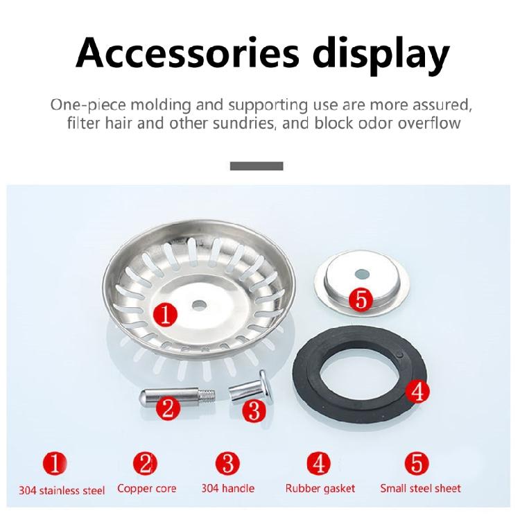 Stainless Steel Sink Drain Strainer Hair Catcher for Bathroom Kitchen Universal