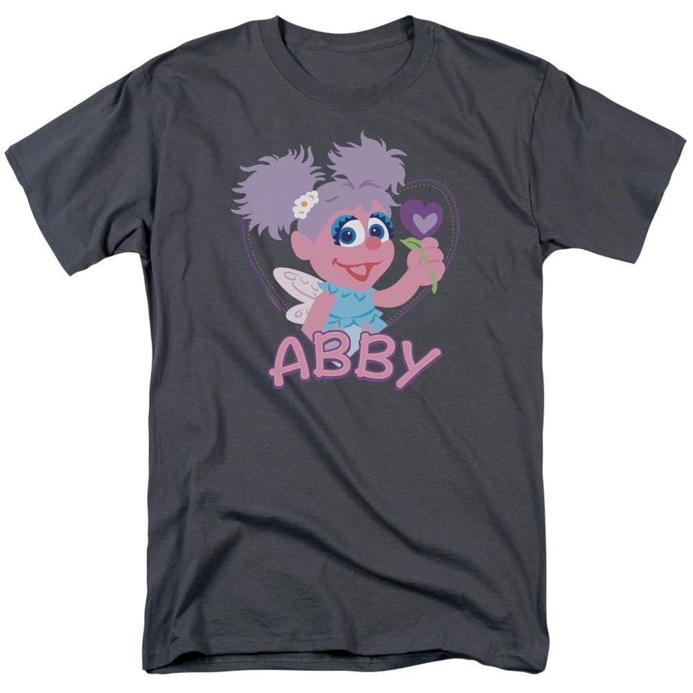 Sesame Street - Flat Abby - Unisex Short Sleeve Children s T-shirt - Gray 130