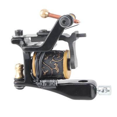 12 Warps Coils Wire Unique Pattern Tattoo Machine Gun Alloy Single Wire Coil Tattoo Machine