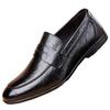 Leather shoes men's soft soles are lightweight and versatile autumn new lazy Doudou shoes