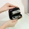 Stylish Design Mini Coin Purse Solid Color Versatile Functio Small Wallet Pleated Style Change Purse Coin Storage 1PC