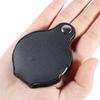 A96I-6Pcs Folding Fold Away Pocket Magnifying Glass Magnifier Lens 3X Magnification Folding Leather Case Magnifying Glass