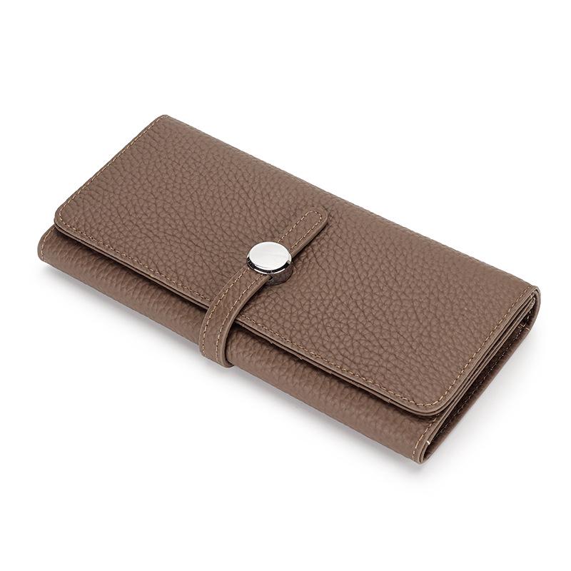 Women's Genuine Leather Large Capacity Folding Wallet Clutch 2025 - Soft Cowhide for Phone & Money