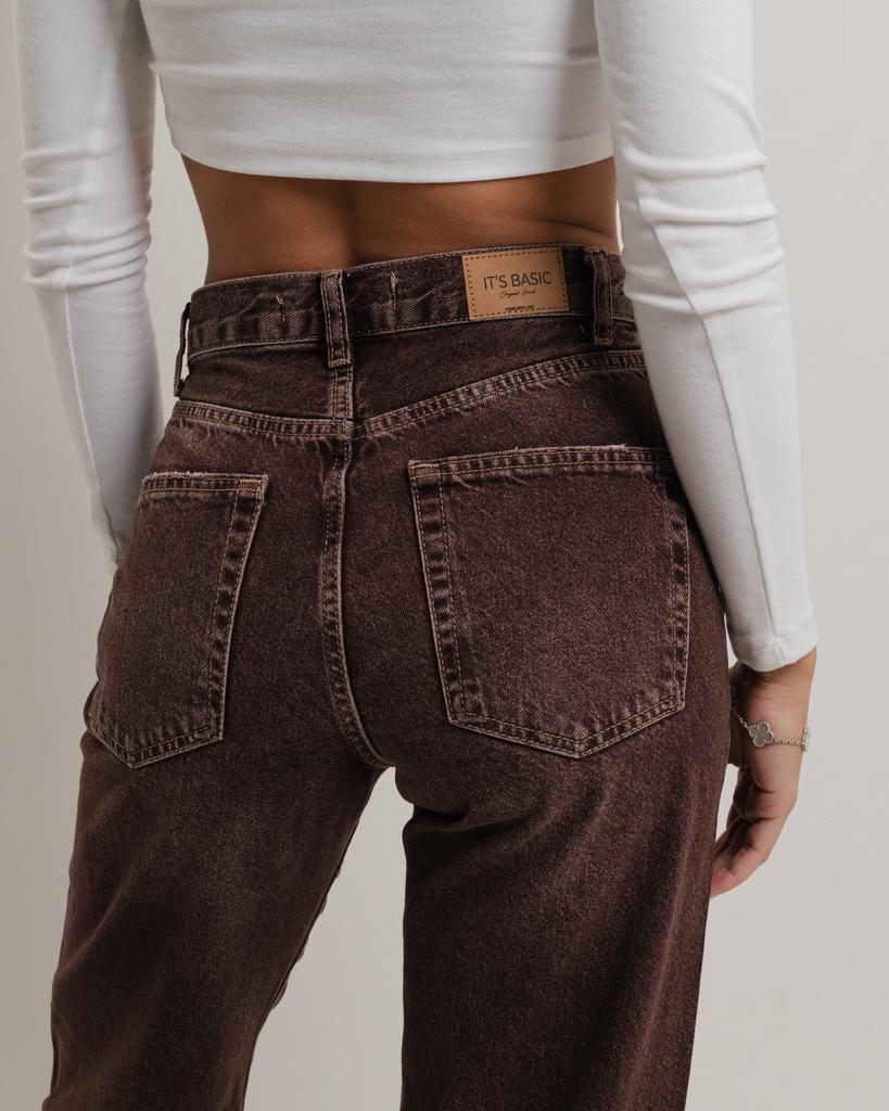 Damenjeans It's Basic 4227 34 hellbraun