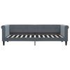 Extendable Daybed with Drawers Dark Grey 80x200 Cm Velvet
