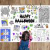 Birthday Dinosaur Space Large Coloring Tablecloth Banner Color-in Activities Games  Party Supplies