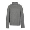 LESS Women's High-Neck Cashmere Blend Pullover Sweater