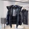 Womens Mid-Length Down Jacket White Duck Thick Warm Hooded Fashion Casual Coat