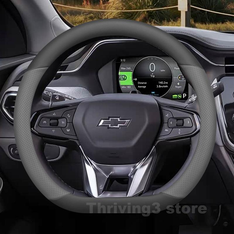 Leather Car Steering Wheel Cover For Chevrolet Bolt EV EUV 2015-2027 Auto Steering Wheel Chevrolet Bolt euv 2023 Accessories LC2