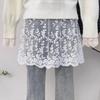 Sweet Lace Underskirt Slips Transparent Mesh Underskirt Slips Dress Lining Petticoat Women  Female