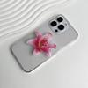 Phone Stand Trendy Large Flower Orchid Acrylic Resin Phone Holder Popular Socket Folding Grip Cute Home Office Decor Gift