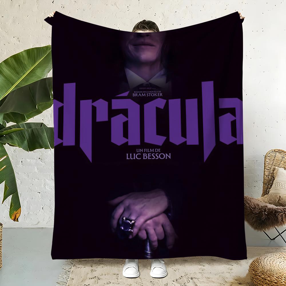 Movie D-Dracula Throw Flannel Throw Blanket,Bed Home Office Nap Blanket Travel,Camping,Picnic Blanket Soft Decor 75X95CM
