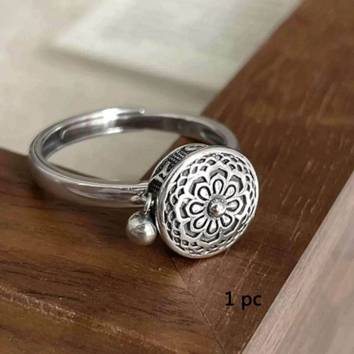 

Женские кольца, винтажное тайское серебряное кольцо с рыбой лотоса, ретро-открытие, транзитное кольцо с рыбой кои, кольцо на палец, ювелирные изделия для девочек, ежегодное ювелирное изделие для рук 1 pc