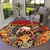 Gachiakuta Anime Round Area Rug,Carpet Rug for Living Room Bedroom Sofa Playroom Decor,Non-slip Floor Mat Q0014
