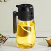 470ML Glass Oil Dispenser for Kitchen 2-in-1 Olive Oil Sprayer Bottle Leak-proof Oil Sprayer for Cooking BBQ Salad Baking