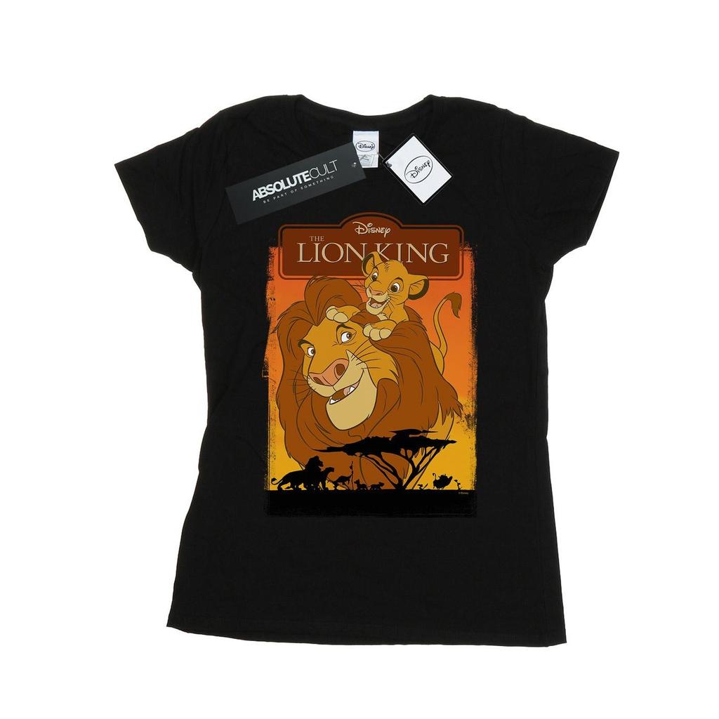 Disney Womens/Ladies The Lion King Simba And Mufasa Cotton T-Shirt
