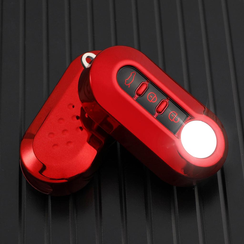 TPU 3 Tasten Auto Flip Schlüssel Fall Volle Abdeckung Für Fiat 500 Ducato Panda 500L Punto Lancia Musa Kuvi Schlüssel Shell Protecor
