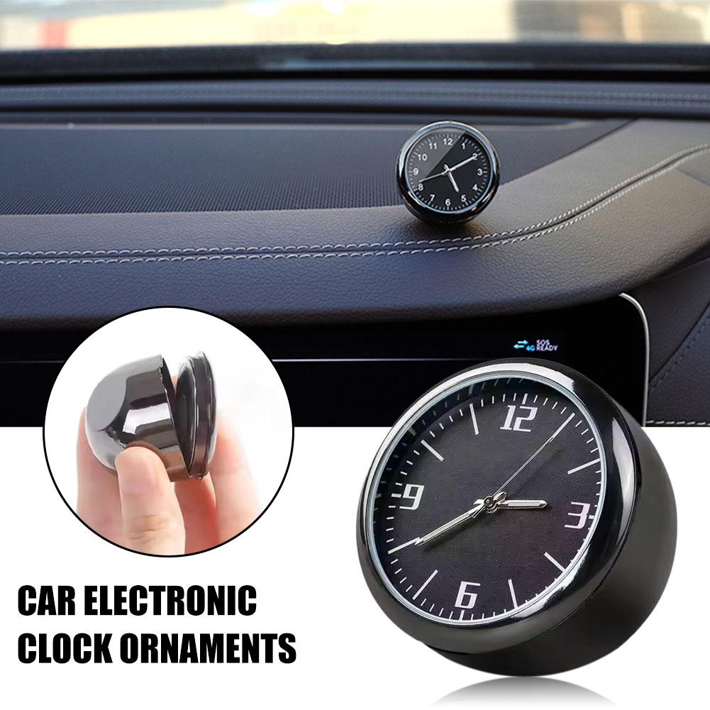 Luminous Car Clock Digital Watch Mechanics Quartz Clocks Car Ornament Timetable Clock Electronic Clock for Dashboard Vent Mount