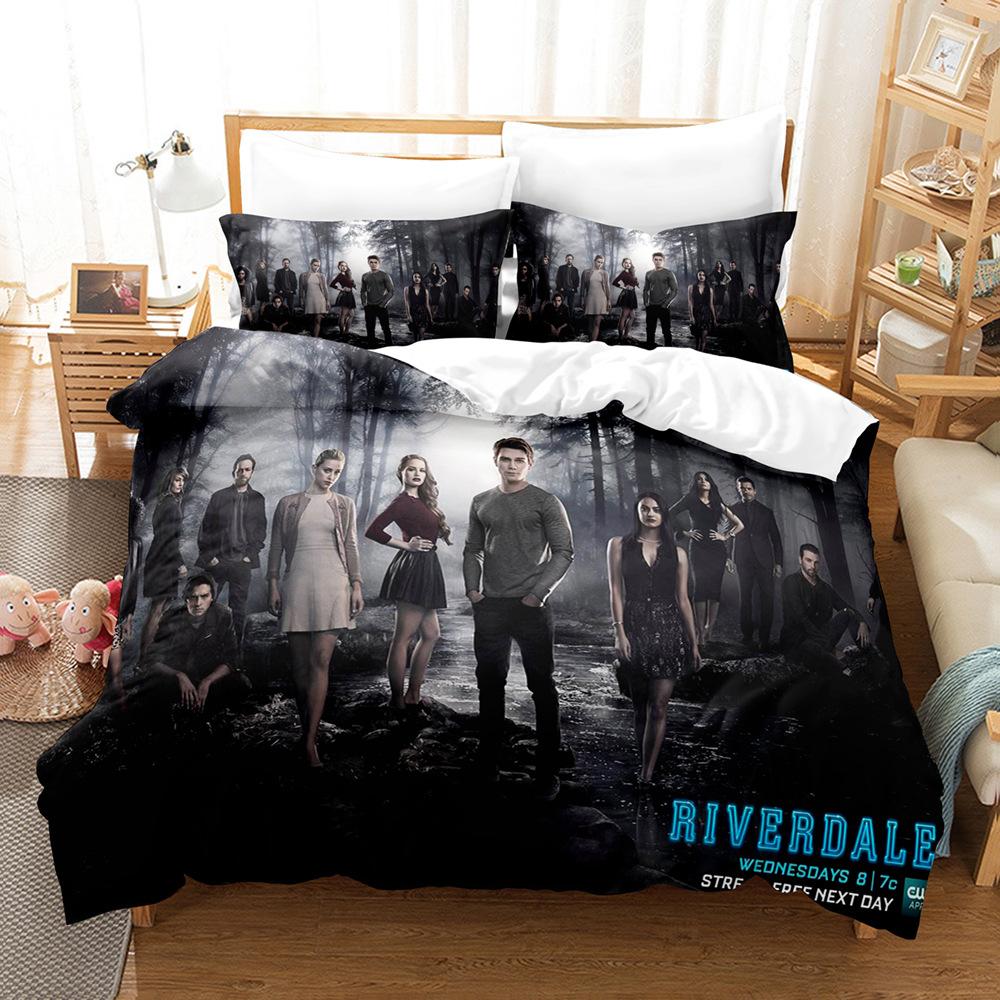 TV R-Riverdale Bedding Set Archie Andrews Betty Cooper Duvet Cover Bed Set Quilt Cover Pillowcase For Girls Boys Teen Decor