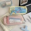 Large Capacity Korean Stationery Bag Desktop Storage Cartoon Pencil Bag Large Ins Pen Bag  School
