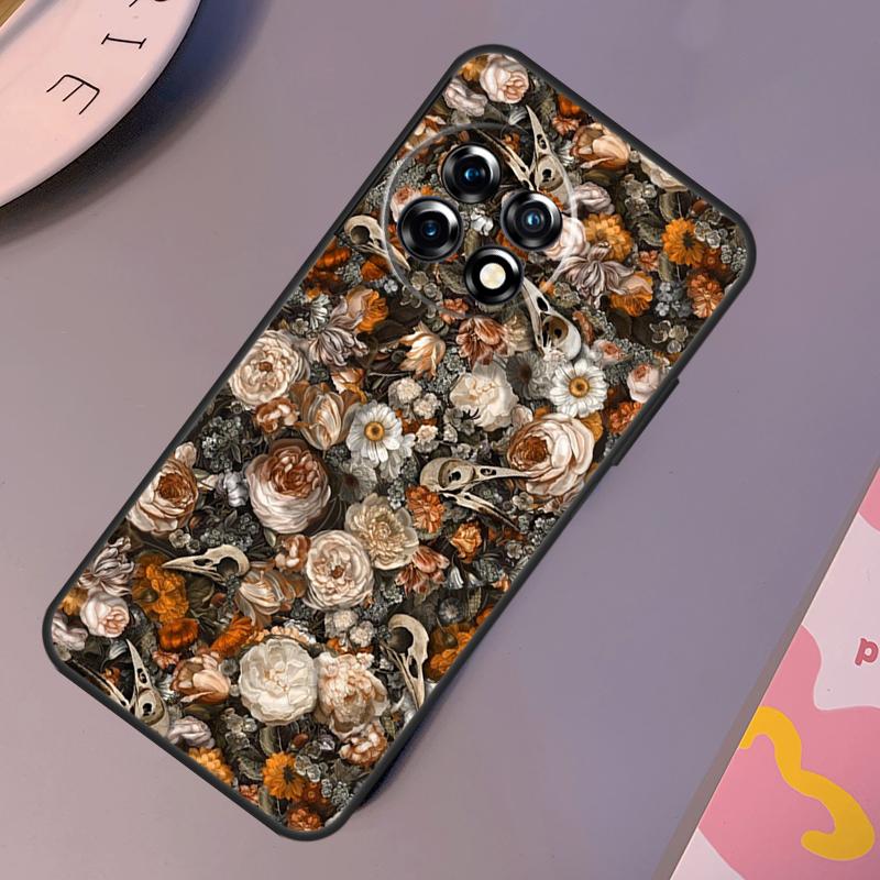 Raven Crow Skull pattern Case For OnePlus Nord CE 2 Lite 3 2T N30 N20 N10 OnePlus 11 12 10T 12R 10R 8 9 10 Pro Cover