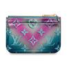 Key Pouch Monogram Vernis Metallic Blue/Pink M90524