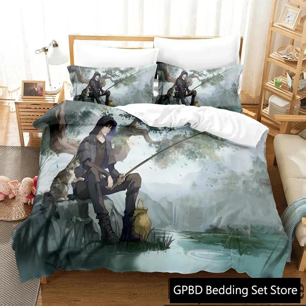 3D Print Zhang Qiling The Lost Tomb Bedding Set Double Twin King Duvet Cover Comforter Pillowcase Boys Girls Adults Bedroom