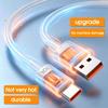 1/2pcs 120W 10A USB To Type C Fast Charging Cable For Huawei Nova Xiaomi 14 Redmi Quick Charge Phones Data Cable 0.3M 1M 1.5M 2M