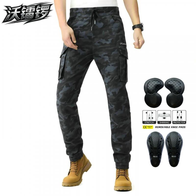 VOLERO Mens Motorcycle Riding Pants Retro