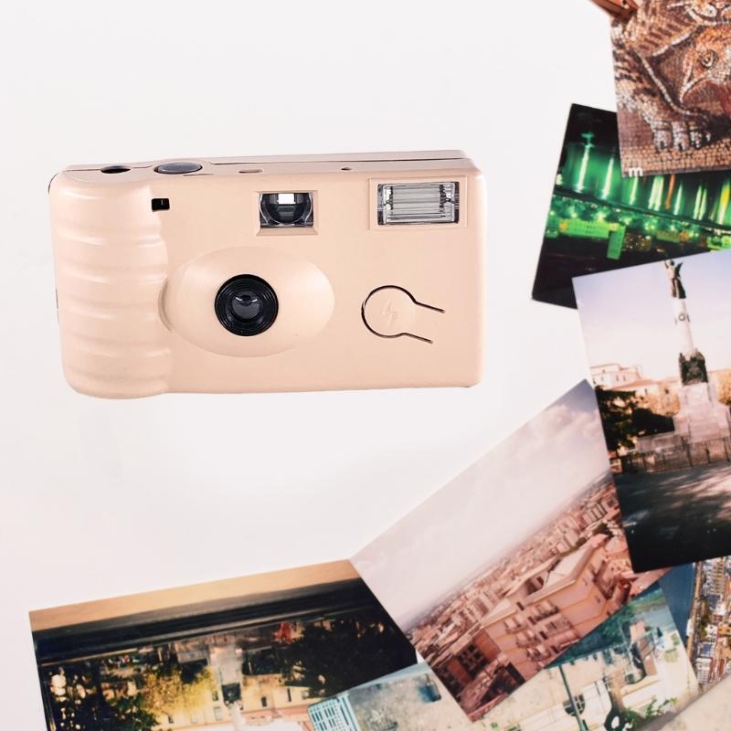 Disposable Camera with 17 Sheets of Film Flash Power Single Use Once Take Pictures Tool Capture Memorable Moment
